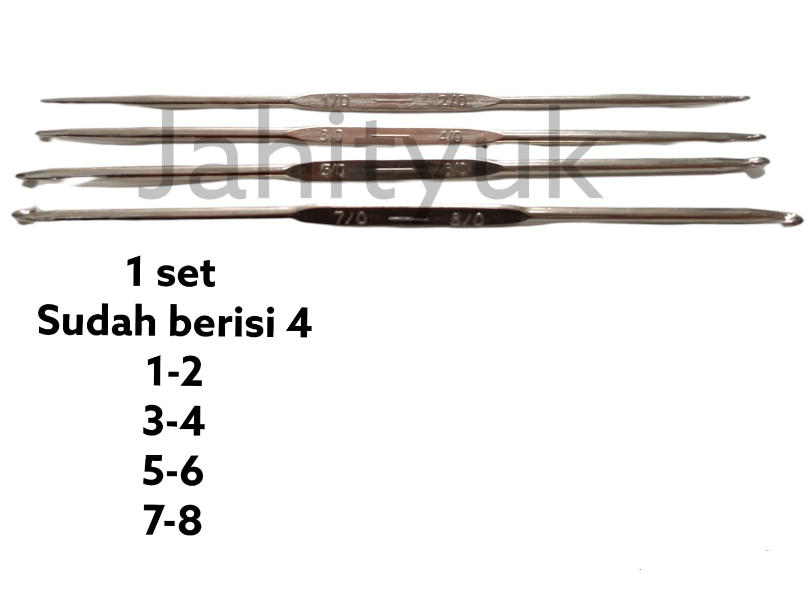 Jarum Rajut ROSE / Hakpen ROSE / Crochet Hooks Berbagai Ukuran Harga 1 set