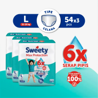 [Paket isi 3] Sweety Silver Pants Cloud Soft L54 (11-15kg)