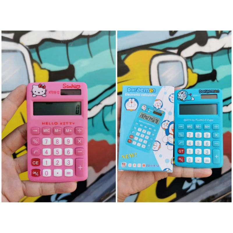 KALKULATOR MINI DORAEMON & HELLOKITTY