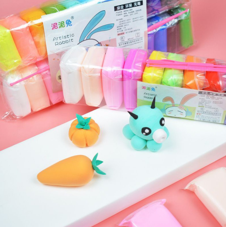 SATU SET ( 12 WARNA ) Magic Clay Polymer Plastisin Lilin Malam Ajaib Mainan Edukasi Anak DAIMURA STORE