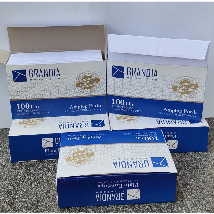 AMPLOP PUTIH POLOS PERBOX 100 PCS AMPLOP GRADIA 104