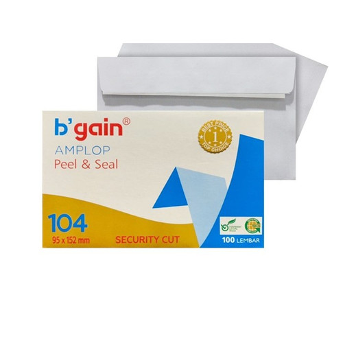 AMPLOP PENDEK POLOS 104 BGEN