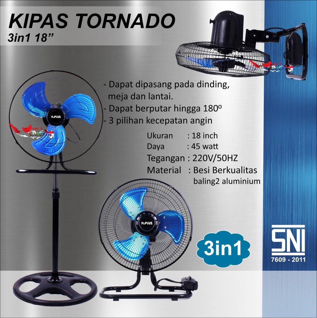 Kipas Angin Besi Jumbo National Plus 3in1 18"