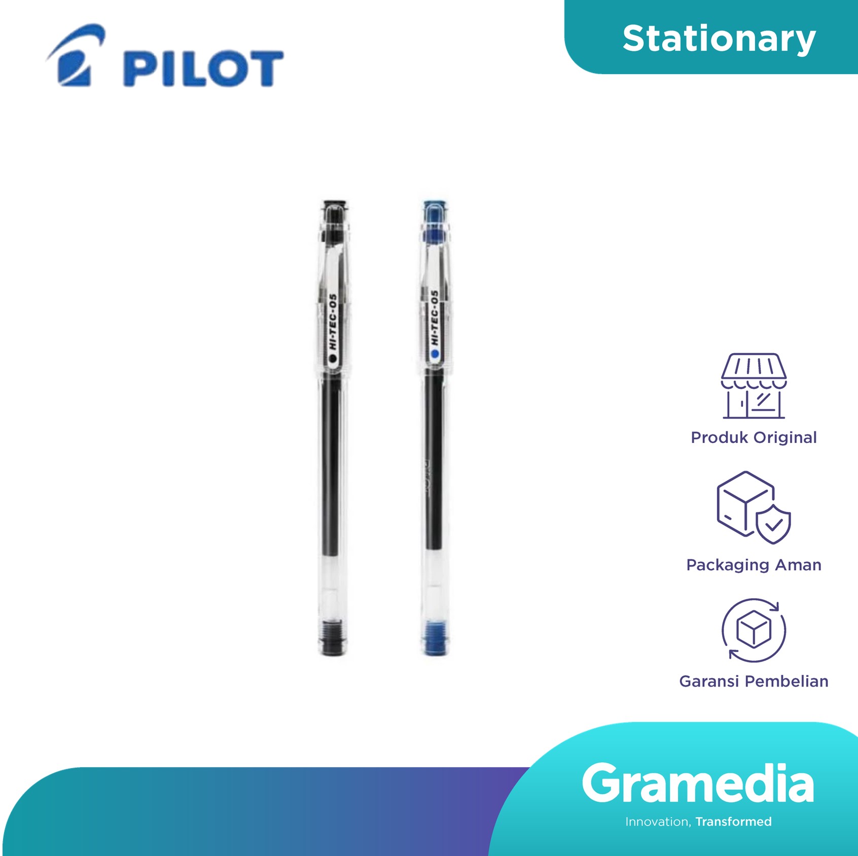 Pulpen Pilot Hi Tech C 0.3 Black Set 2 Pcs