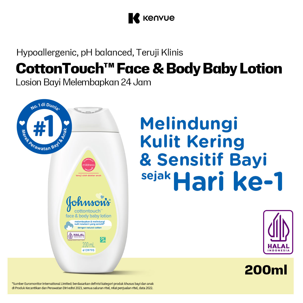 JOHNSONS Cottontouch Baby Lotion 200ml
