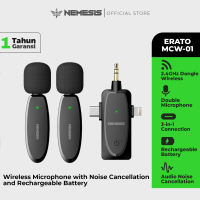 Microphone Wireless 2.4GHz Clip On 3 in 1 NYK Nemesis ERATO MCW-01