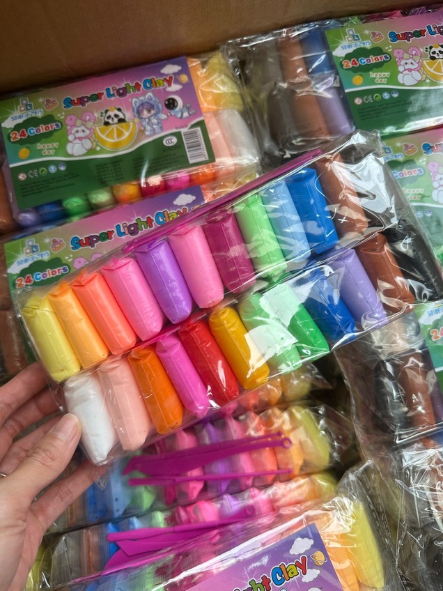 Super Light Clay 24 Warna Non-Sticky - Clay Dough Anak Multicolor