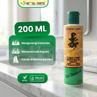 METAL FORTIS Shampo Metal 200 / 100 / 60 ML Anti Dandruff Long Life Shampoo Anti Ketombe MET Hijau
