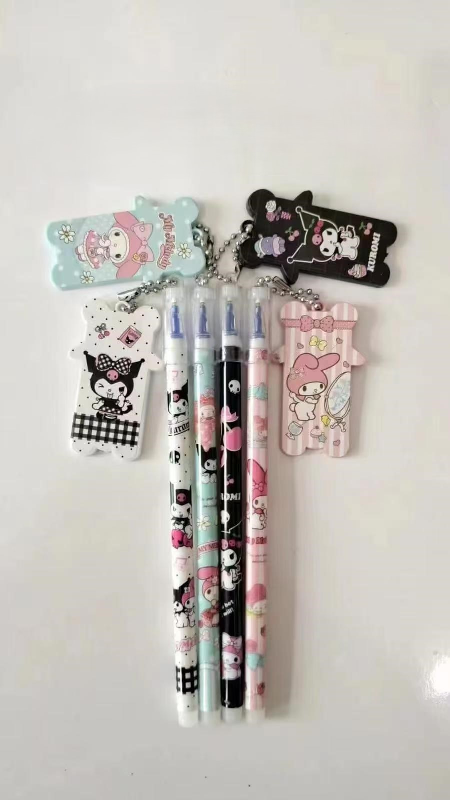 (12pc) PENA BALLPEN PEN GEL motif gantung CERMIN SANRIO