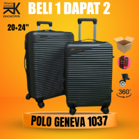 Koper Set 2 Polo Denmas 013 20+24 inch Ukuran kabin - fiber hardcase - Tas Travel - bagasi - make up - anti pecah - murah - roda 4 - anti air - 4 roda - premium - baju - import - bayar di tempat - beli 1 gratis 1 - gratis ongkir - promo besar - bergaransi