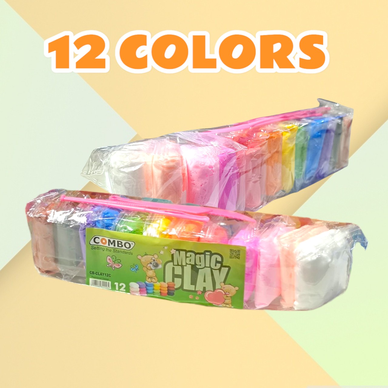 Super Light Clay Lilin Mainan Anak / Clay Polymer Premium 12 Warna