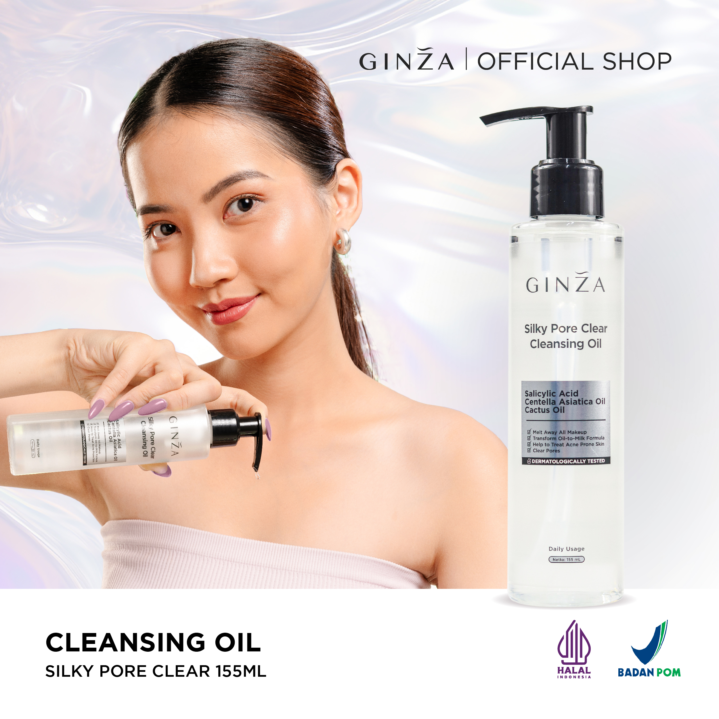 GINZA Silky Pore Clear Cleansing Oil 155ML