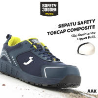 Sepatu Safety Jogger AAK S1P Low DBL Darkblue Sepatu Pekerja Sepatu Proyek Trendy Safety Shoes Composite Toecap Metal Free Anti Static ESD