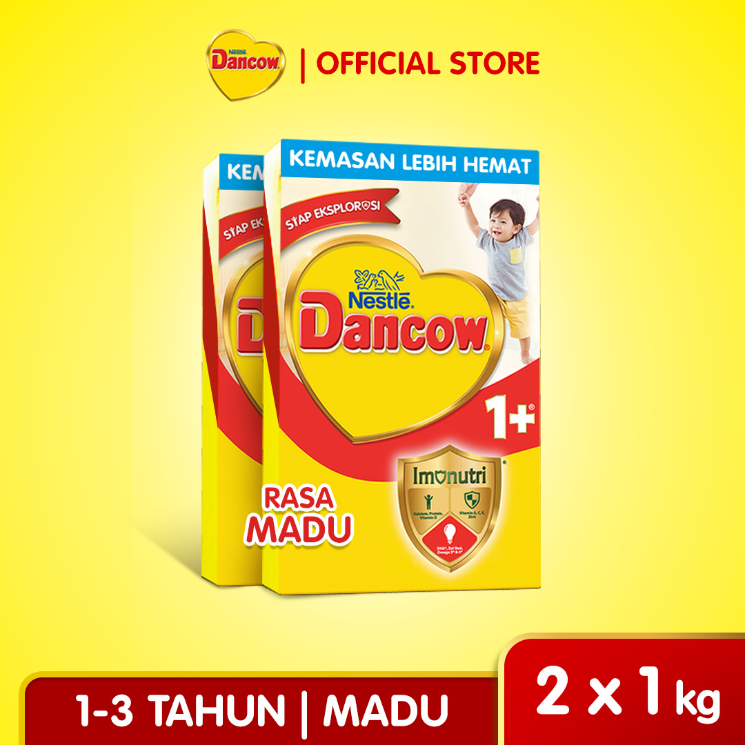 Nestlé Dancow 1+ Rasa Madu 1-3 Tahun 1kg x2