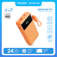 Vention CCC Powerbank Built-in Cable C to C Fast Charging 10000mAh 20000mAh LED Display Fast Charging 22.5W