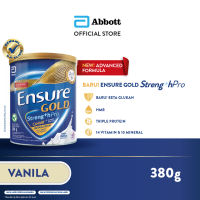 Ensure Gold StrengthPro Vanila 380gr - Susu Nutrisi Dewasa Rendah Laktosa
