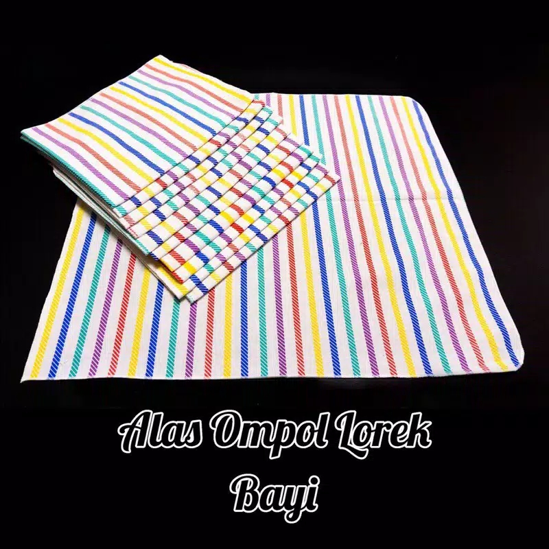 12 pcs kain lorek alas ompol bayi