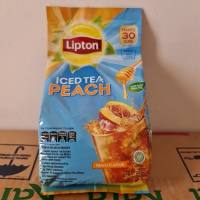 Teh celup bubuk rasa peach Lipton iced ice tea powder 510 gram 510gram