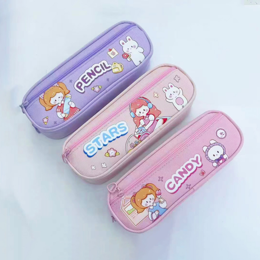 Gratis Ongkir - Tempat Pensil / Tempat Alat Tulis Motif Lucu / Pencil Case Cartoon