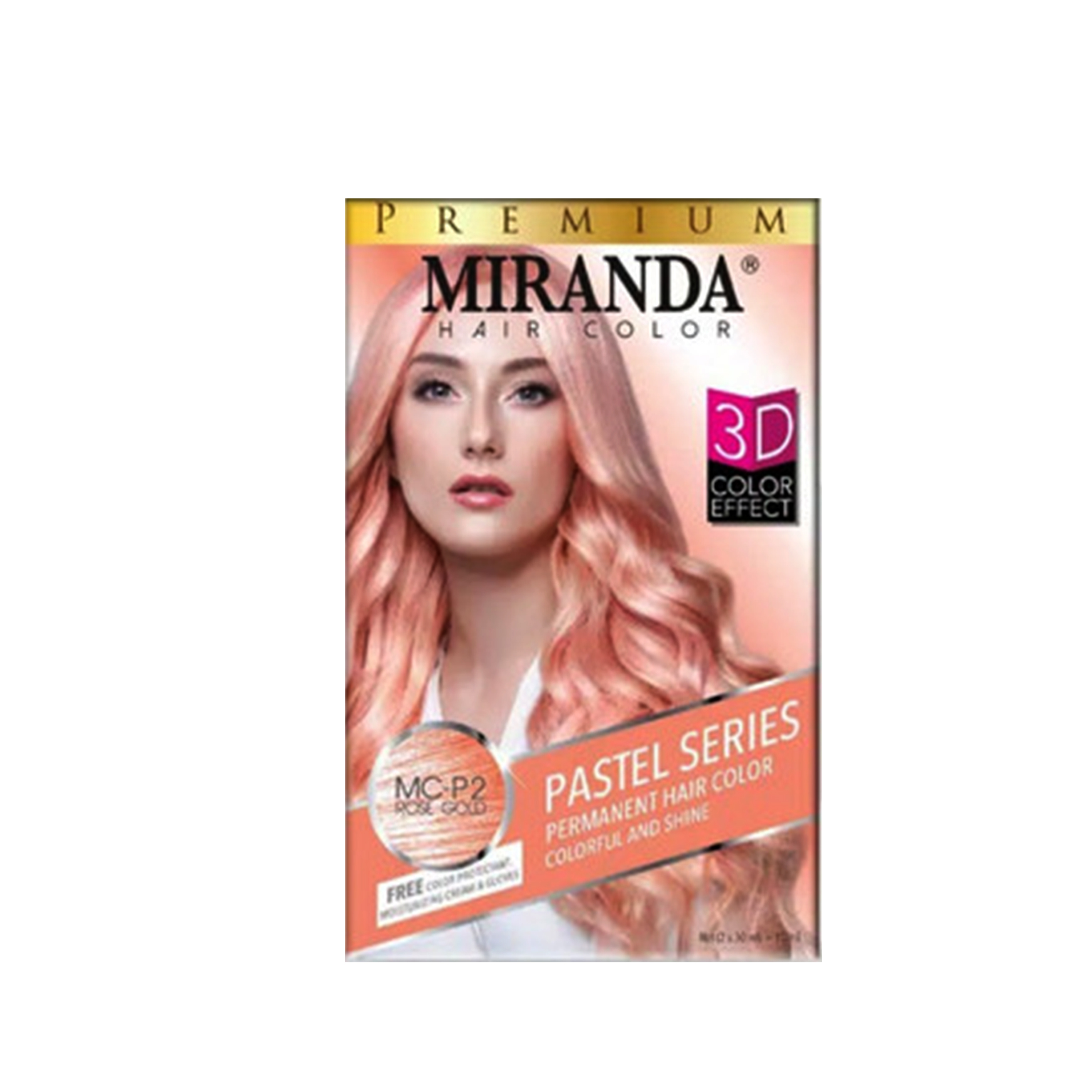 Miranda Premium Hair NEW Color MC Pastel Rose Gold 30 ml / P2 / Cat Rambut Warna Pastel Rose Gold