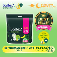 Softex Daun Sirih + Vitamin E 3in1 16s - Pembalut Daun Sirih