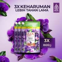 [Paket isi 3] Lux Botanicals Body Wash Sabun Mandi Cair Magical Orchid Pouch Refill 800g
