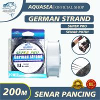 AQUASEA Tali Pancing Putih Germany 200m Senar Pancing Invisible Bahan Nilon