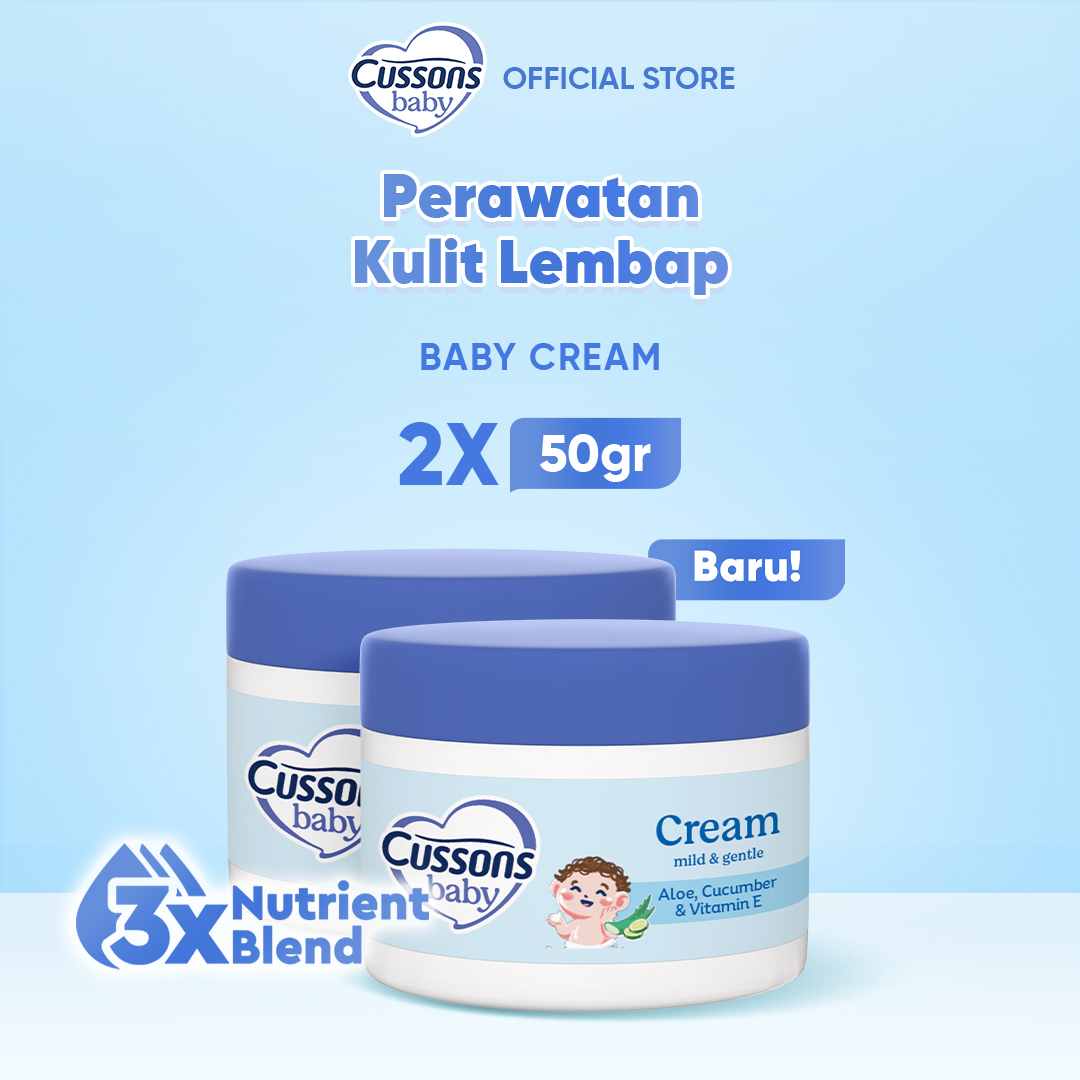 [Paket isi 2] Cussons Baby Cream Mild & Gentle 50gr