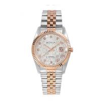 BONIA BNB10550-3616 Jam Tangan Wanita SILVER ROSEGOLD WHITE SAPPHIRE LADY