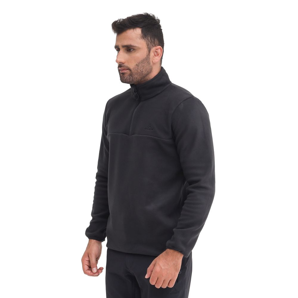 910008018 MEN'S HARAU HALF ZIP WARMER - BLK
