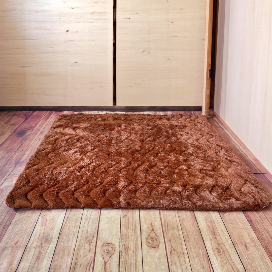 Karpet bulu Quilting anti slip premium mewah ukuran 160x90cm anti rontok