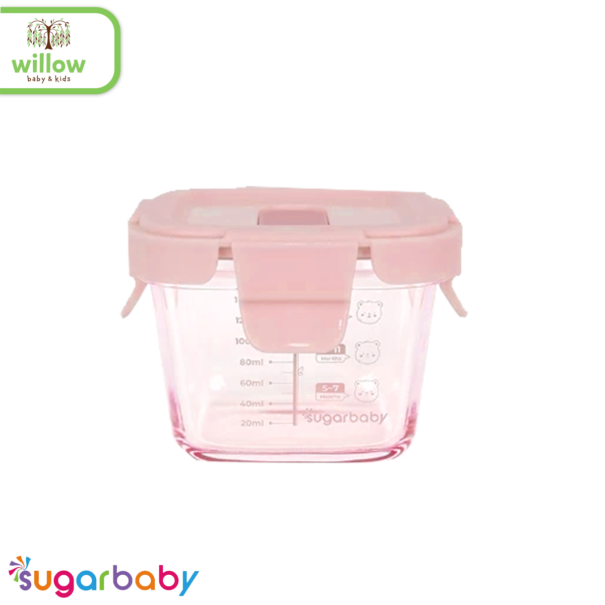 Perlngkapan Mpasi Anak - Sugar Baby Glass Jar Tutup Pp 160ML