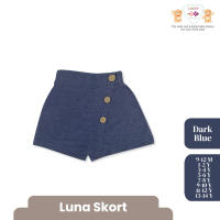 LIBBY Luna Skort Anak Perempuan Polos Rami 9 Bulan - 14 Tahun (1 PCS) Rok Celana