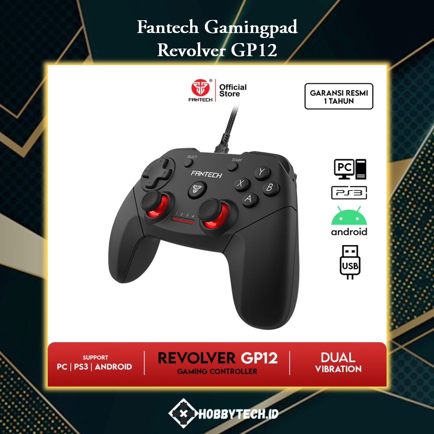 Fantech REVOLVER GP12 Gaming Controller Gamepad Joystick USB