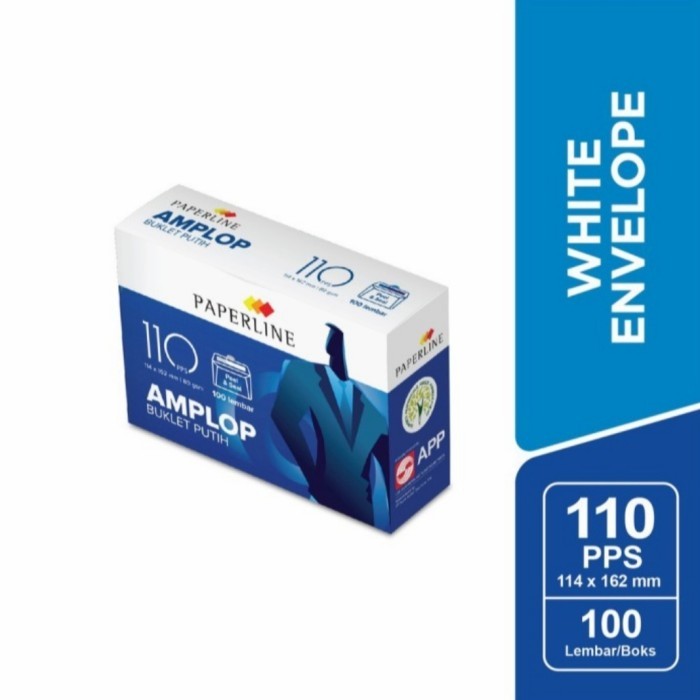 AMPLOP PAPERLINE 110 PPS / AMPLOP PUTIH 110PPS / AMPLOP BUKLET PUTIH / AMPLOP SURAT