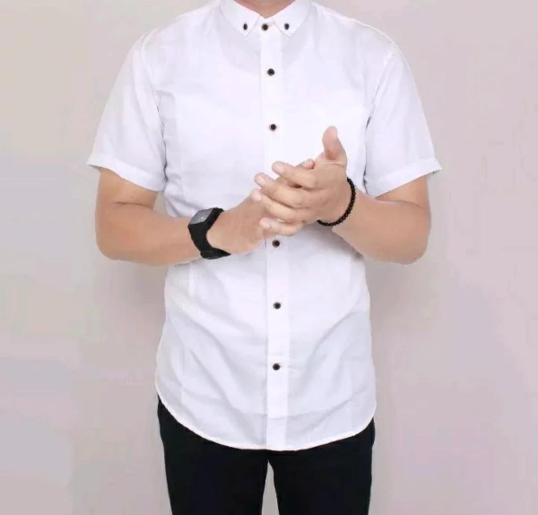 Kemeja Pria Putih Polos - Kumpulan Model Kemeja
