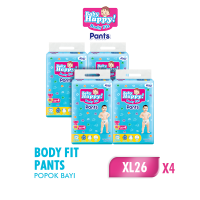 Baby Happy Pants XL26 x4 (12-17kg) isi 104 pcs [Karton] - Popok Celana Sekali Pakai