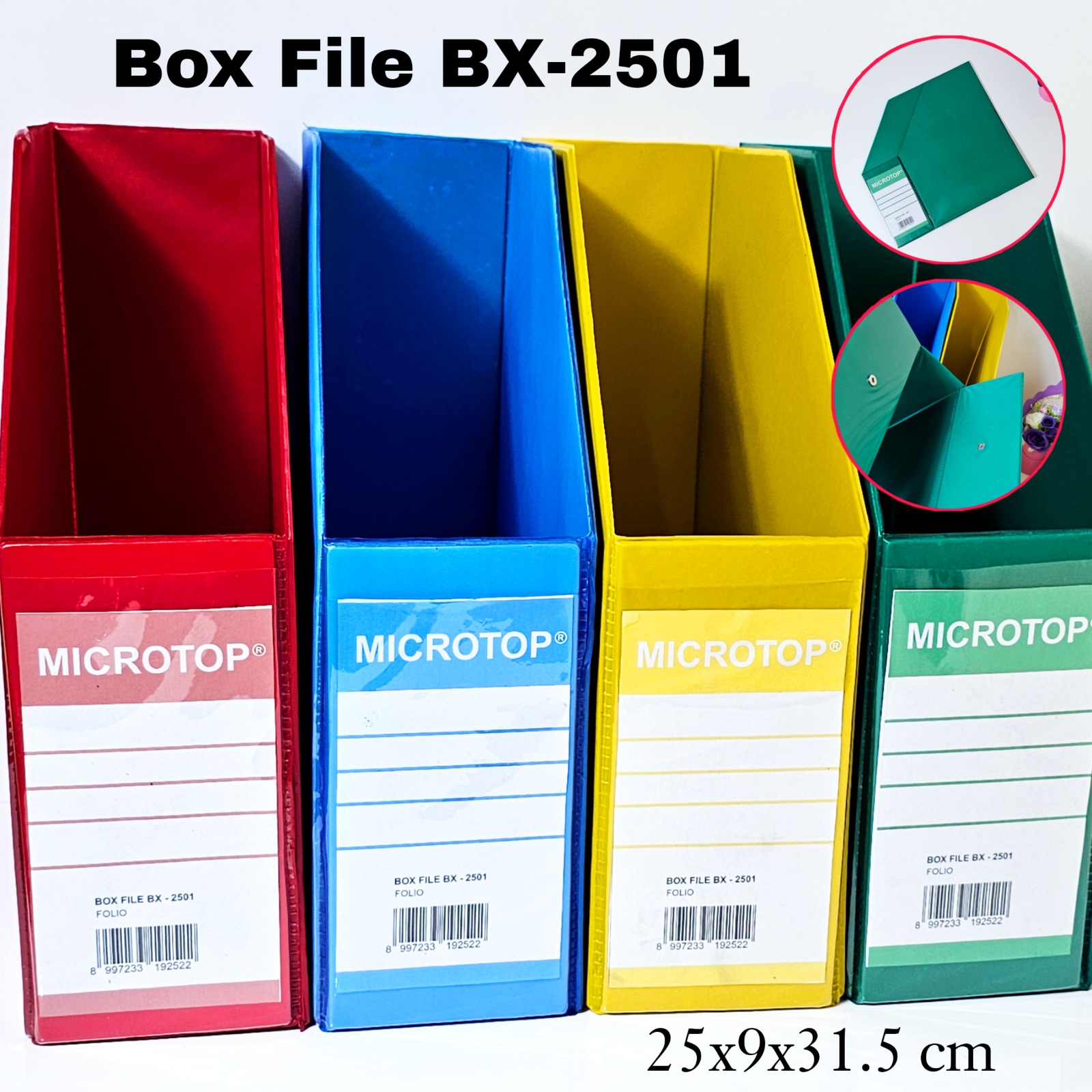 SOS Box File Plastik Lipat MICROTOP/Box Keranjang/Folder Box/Tempat Dokumen