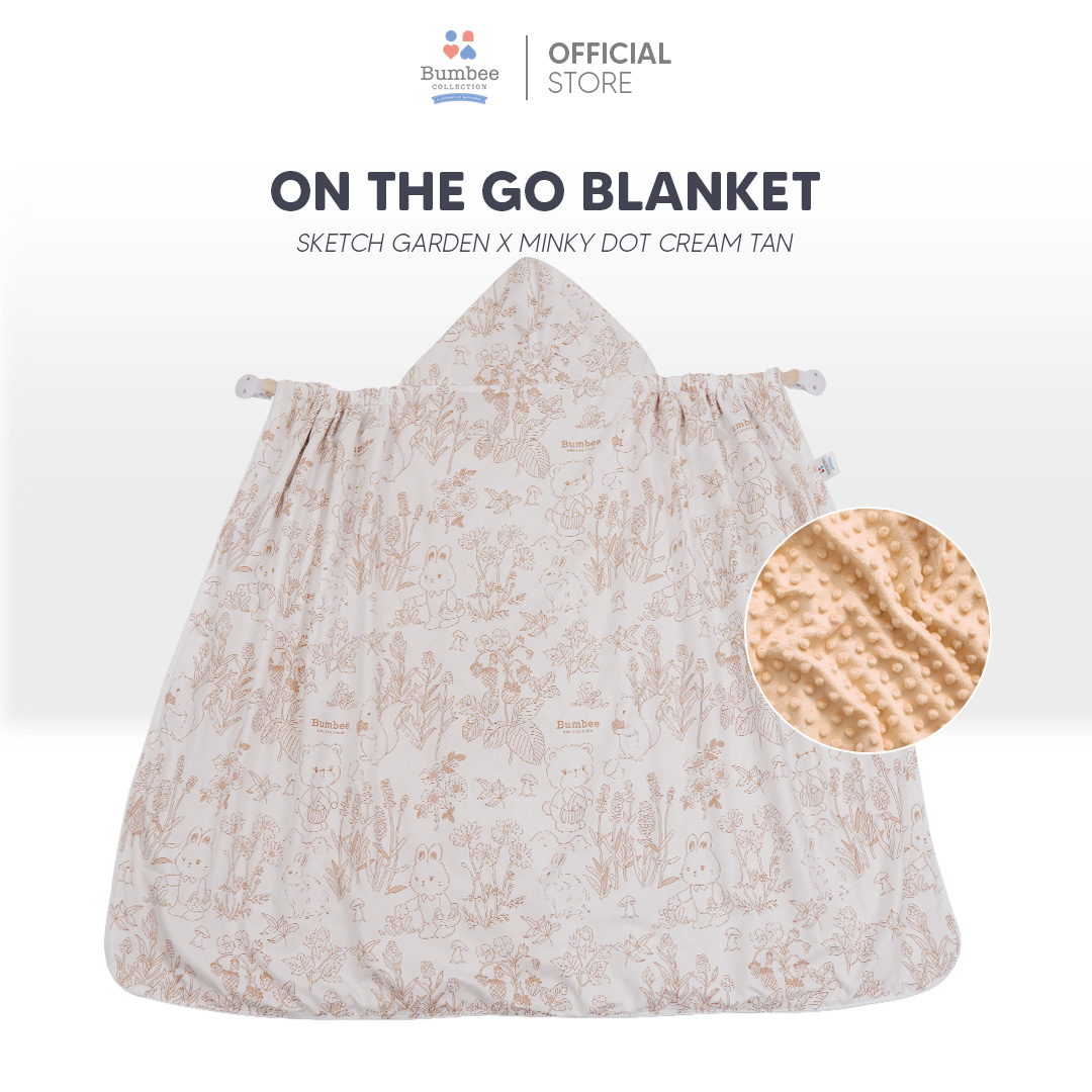 Bumbee Collection - Selimut On The Go 6 Fungsi In 1 Blanket FREE Ziplock - Travelling Aman dan Nyaman