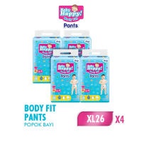 Baby Happy Pants XL26 x4 (12-17kg) isi 104 pcs [Karton] - Popok Celana Sekali Pakai