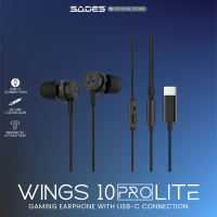 Sades Wings 10 Pro Lite Gaming Earphone Type C