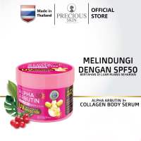 Precious Skin Thailand Alpha Arbutin SPF50 UV Protection Collagen Body Serum / Serum Badan / Whitening 500ml