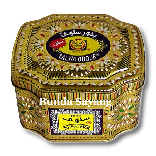 Bukhur Dupa Salwa Kaleng Bakhour Buhur Odour Pengharum Ruangan Wangi Aroma therapy asli Arab