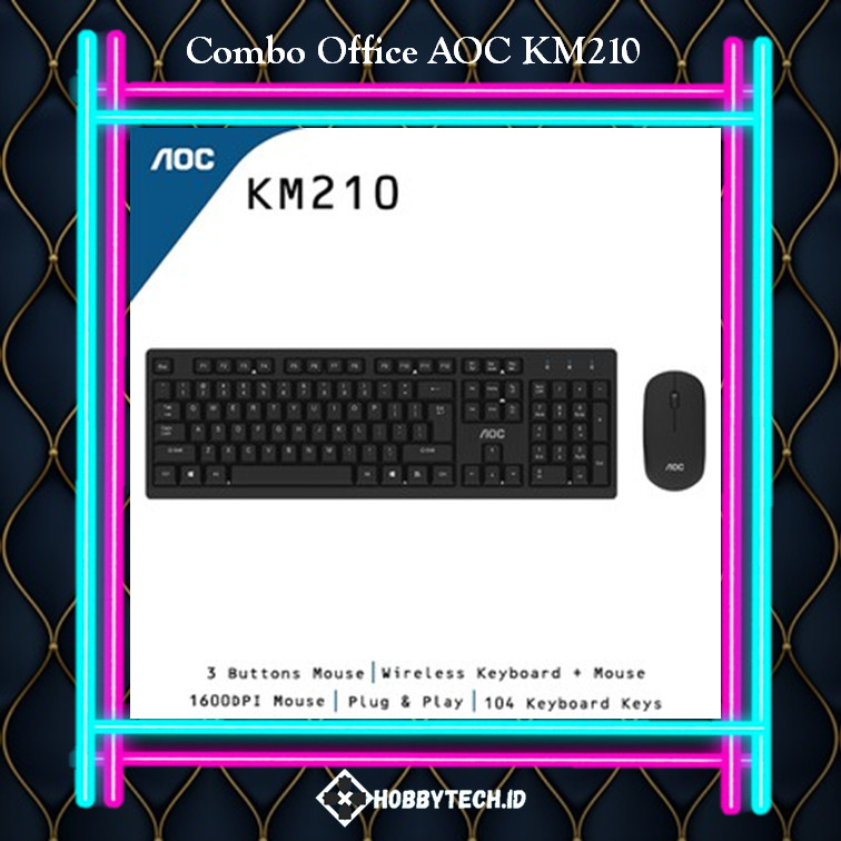 AOC KM210 Bundle Combo Wireless Keyboard + Mouse