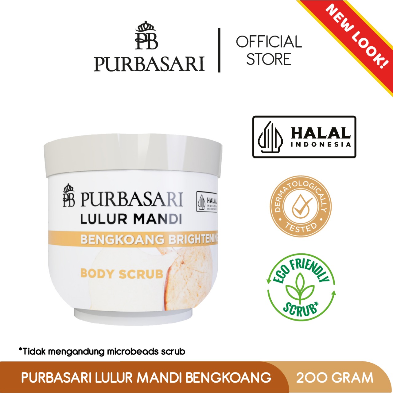 Purbasari Lulur Mandi Bengkoang Whitening 200g