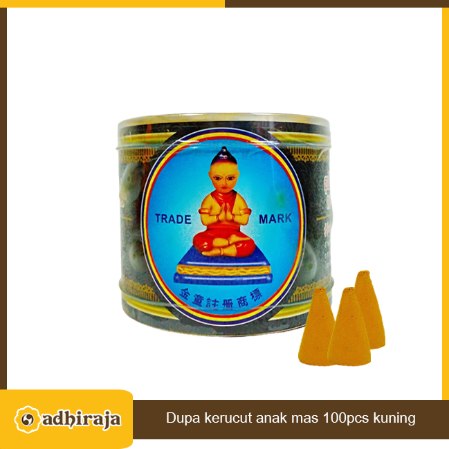 Dupa Kerucut/ Tumpeng Wangi Harum anak mas 100 pcs Kuning