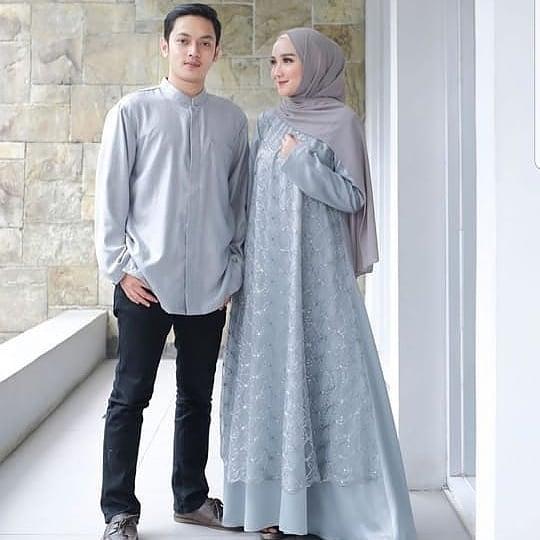 Baju Muslim Modern SADIL COUPLE MOSSCREPE MIX BRUKAT Dapat GAMIS + KEMEJA Couple Pasangan Terbaru 2020 Modern Couple Pasangan Remaja Couple Termurah