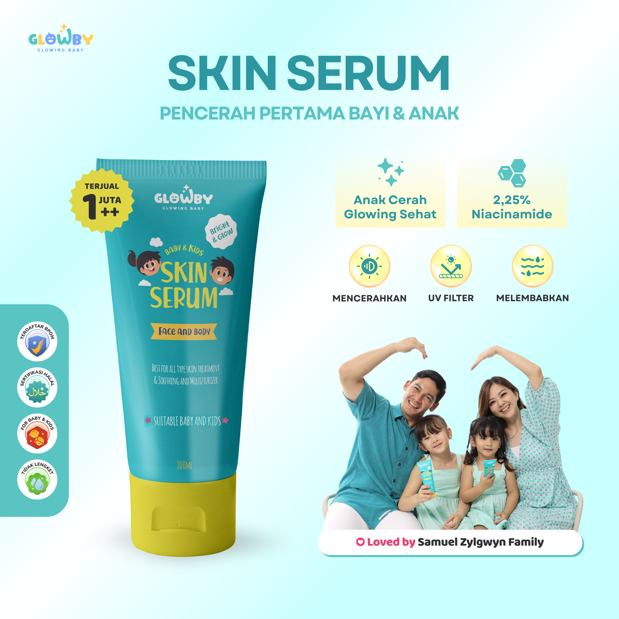 (Glowby) Skin Serum Lotion Pencerah Kulit Bayi dan Anak