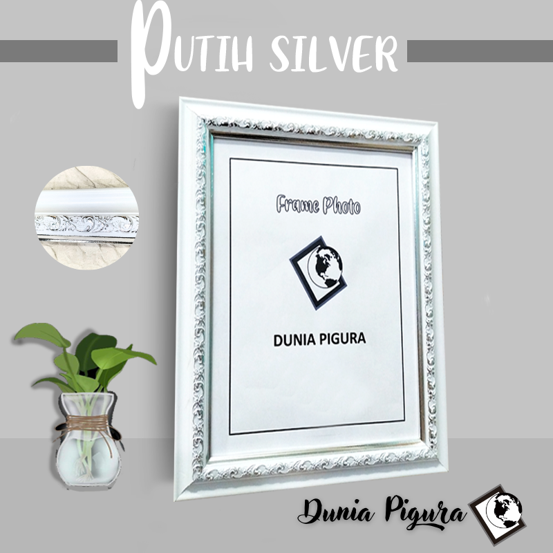 Bingkai Foto 8RP (20x30 cm) MOTIF GROSIR pakai kaca | Frame photo motif / Pigura Foto