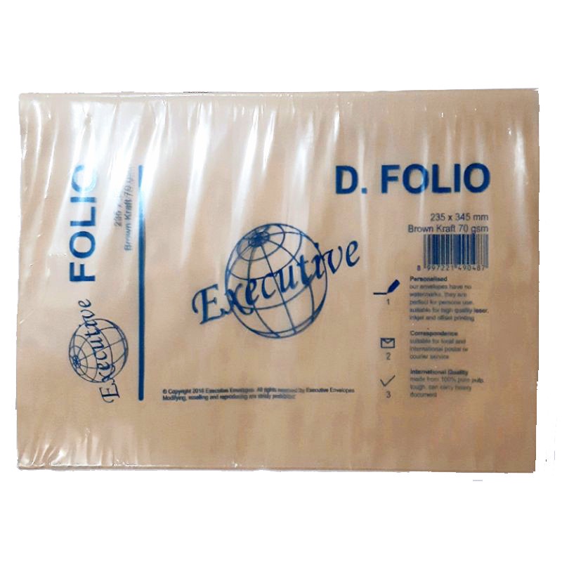 AMPLOP COKLAT FOLIO ISI 100L